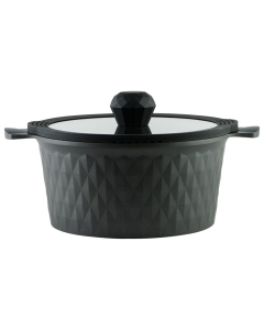 Каструля Pepper Black Ice Greblon C2 4.4л PR-6003 Чорна (Black)