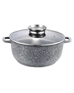 Каструля Gusto GT-2604-22 (22x10cм) 3.2л Сіра (Gray)