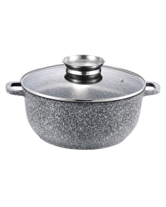 Каструля Gusto GT-2604-24 (24x11.5cм) 4.5л Сіра (Gray)