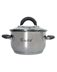 Каструля Gusto PRACTICO GT-1102-16 16см 1.9л Срібна (Silver)
