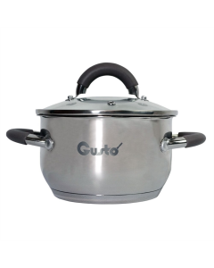 Каструля Gusto PRACTICO GT-1102-24 24см 6.1л Срібна (Silver)
