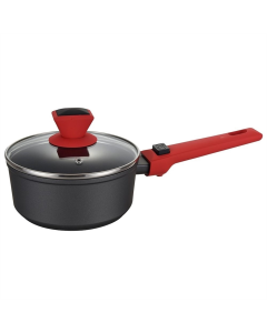 Ківш Pepper Агат зі з'ємною ручкою (greblon C2) PR-2212 1.2л Чорний (Black)