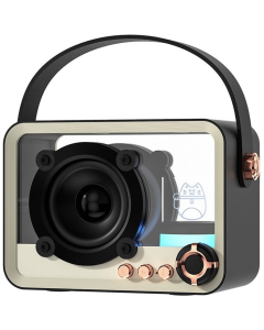 Bluetooth колонка QD05 Retro Style Чорна (Black)