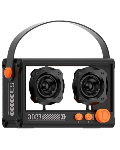Bluetooth колонка QD03 Transparent з мікрофоном Чорна (Black)