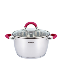 Кастрюля Pepper BEGONIA PR-1111-16 16 см 1.7 л Серебристая (Silver)