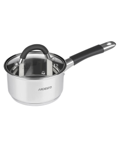 Ківш зі скляною кришкою Ardesto Gemini Salerno 1.6л AR1918SS Срібний (Silver)