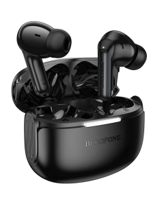 Бездротові навушники вкладиші Borofone FQ9 Plus Peaceful ANC+ENC Чорні (Black)