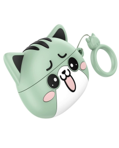 Бездротові навушники вкладиші Hoco EW48 TWS Зелені (Mint Cat)