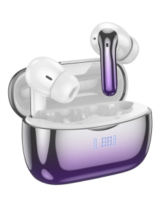 Беспроводные вкладыши наушники Hoco EQ16 Shine ANC+ENC TWS Фиолетовые (Purple glaze)
