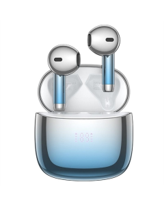 Беспроводные вкладыши Hoco EW62 Glitter Голубые (Blue glaze)
