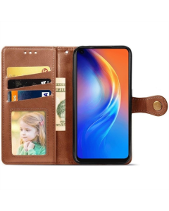 Чехол-кейс для Samsung A31 GETMAN Gallant (PU) Коричневый (Brown)