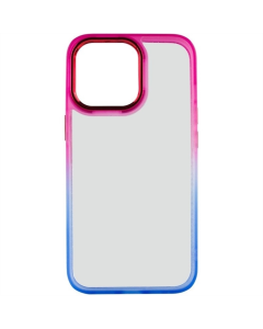 Чохол-накладка для iPhone 13 Pro Max TPU+PC серії Fresh Sip Синя Рожева (Синя Рожева)