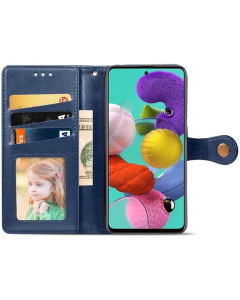 Чохол кейс для Samsung A51 GETMAN Gallant (PU) Синій (Blue)