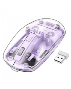 Миша беспроводная Hoco GM29 Mysterios двухрежимная Фиолетовая (Romantic Purple)