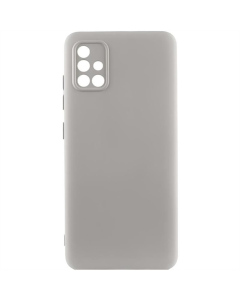 Чехол-накладка для Samsung A51 TPU GETMAN Liquid Silk Full Camera Серый (Лаванда)