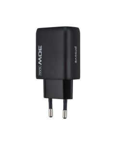 Зарядний пристрій Proove Silicone Power 2 30W Type-C+USB Чорний (Black)