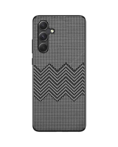 Чехол-накладка для Samsung S25 Grid TPU+PC Серый (Серый волна)
