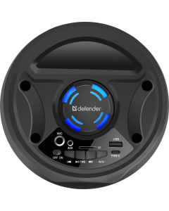 Bluetooth колонка Defender G70 12Вт Light/FM/microSD/USB/TWS Чорна (Black)