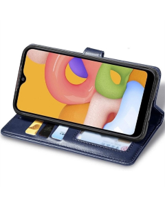 Чохол кейс для Samsung A33 5G GETMAN Gallant (PU) Синій (Blue)