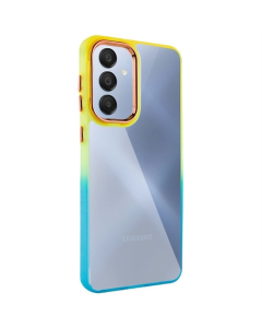 Чехол-накладка для Samsung A33 5G TPU+PC серии Fresh sip Бирюзовый / Оранжевый