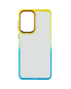 Чехол-накладка для Samsung A33 5G TPU+PC серии Fresh sip Бирюзовый / Оранжевый