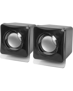 Колонки мультимедійні Defender 1 2.0 SPK 35 5W USB Чорні (Black)