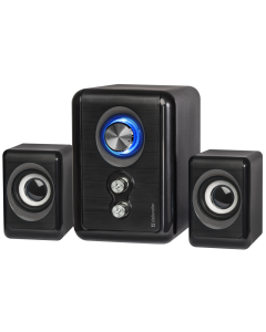 Колонки мультимедійні Defender V11 11 Вт 2.1 система USB Чорні (Black)