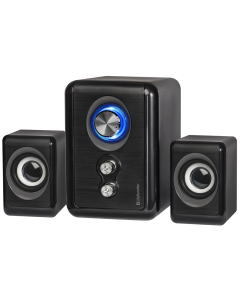 Колонки мультимедійні Defender V11 11 Вт 2.1 система USB Чорні (Black)