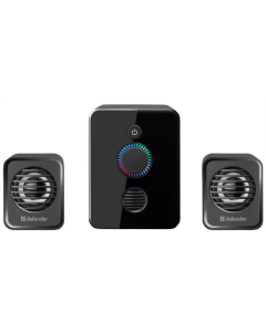 Колонки мультимедійні Defender 2.1 V12 11Вт USB Чорні (Black)