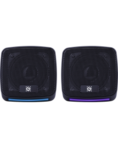 Колонки мультимедійні Defender J3 6W/LIGHT/USB Чорні (Black)