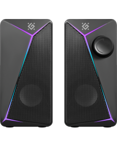 Колонки мультимедійні Defender J5 6W/LIGHT/USB Чорні (Black)