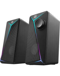 Колонки мультимедійні Defender J5 6W/LIGHT/USB Чорні (Black)