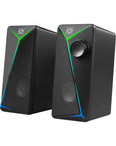 Колонки мультимедійні Defender J5 6W/LIGHT/USB Чорні (Black)