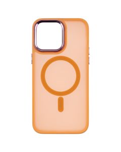 Чохол накладка для iPhone 14 Pro Max MagSafe MATTE Помаранчева (Orange)