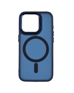 Чохол накладка для iPhone 15 Pro MagSafe MATTE Синя (Dark Blue)