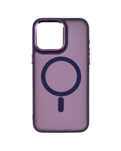 Чохол накладка для iPhone 15 Pro Max MagSafe MATTE Фіолетова (Dark Purple)