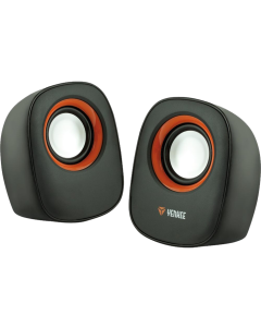 Колонки мультимедійні YENKEE YSP 2001BK Mini speakers 2.0 Чорні (Black)