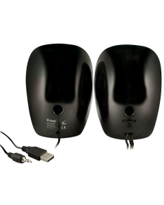 Колонки мультимедійні YENKEE YSP 2001BK Mini speakers 2.0 Чорні (Black)