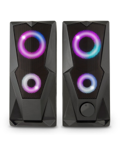 Колонки мультимедійні YENKEE YSP 2003RGB USB Speaker PC 2.0 Чорні (Black)