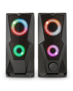 Колонки мультимедийные YENKEE YSP 2003RGB USB Speaker PC 2.0 Черные (Black)