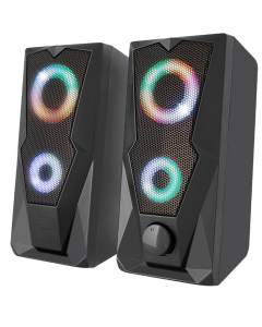 Колонки мультимедийные YENKEE YSP 2003RGB USB Speaker PC 2.0 Черные (Black)