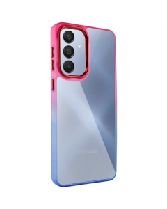 Накладка Samsung A35 Fresh sip series TPU+PC Синя Рожева (Blue Pink) jj