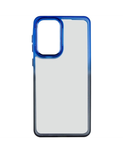 Чехол-накладка для Samsung A35 серии Fresh Sip из TPU+PC Черный Синий (Black Blue)