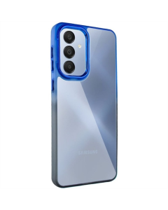 Чехол-накладка для Samsung A35 серии Fresh Sip из TPU+PC Черный Синий (Black Blue)