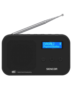 Портативний радіоприймач Sencor SRD 7200 Чорний (Black)