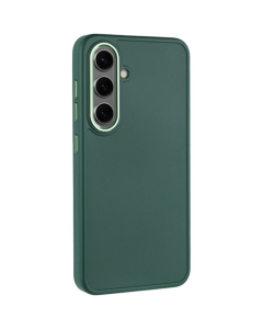 Чехол-накладка для Samsung S24 Plus / S25+ Bonbon Metal Style TPU Зеленый (Сосново-зеленый)