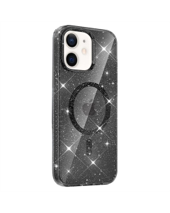 Чохол накладка для iPhone 11 TPU Eclipse Sparkle (MagFit) Чорна (Black)