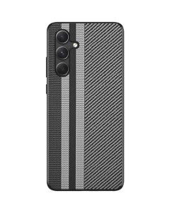 Чехол-накладка для Samsung S24 Plus Grid TPU+PC Черный (Black Line)