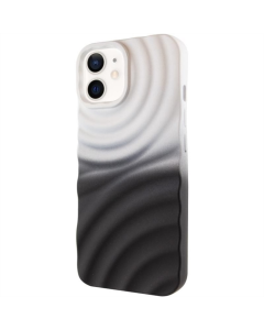 Чохол накладка для iPhone 11 PU ColorWave Біла Чорна (White Black)