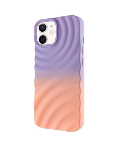 Чохол накладка для iPhone 11 PU ColorWave Фіолетова Помаранчева (Dasheen Peach)